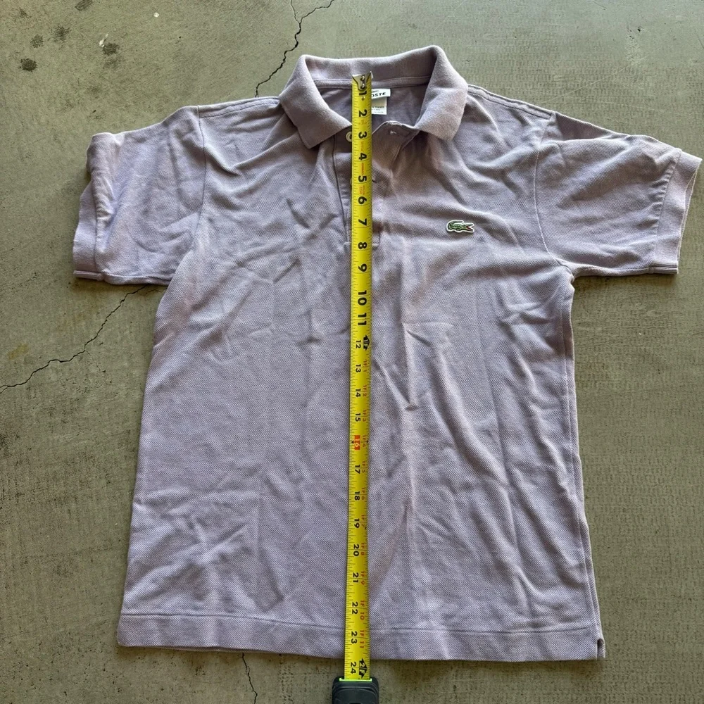 Lacoste / polo shirt / lilac - lite purple / size 2 - Picture 3 of 6
